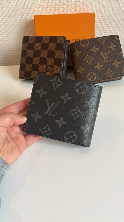PORTE FEUILLE MONOGRAMME NOIR